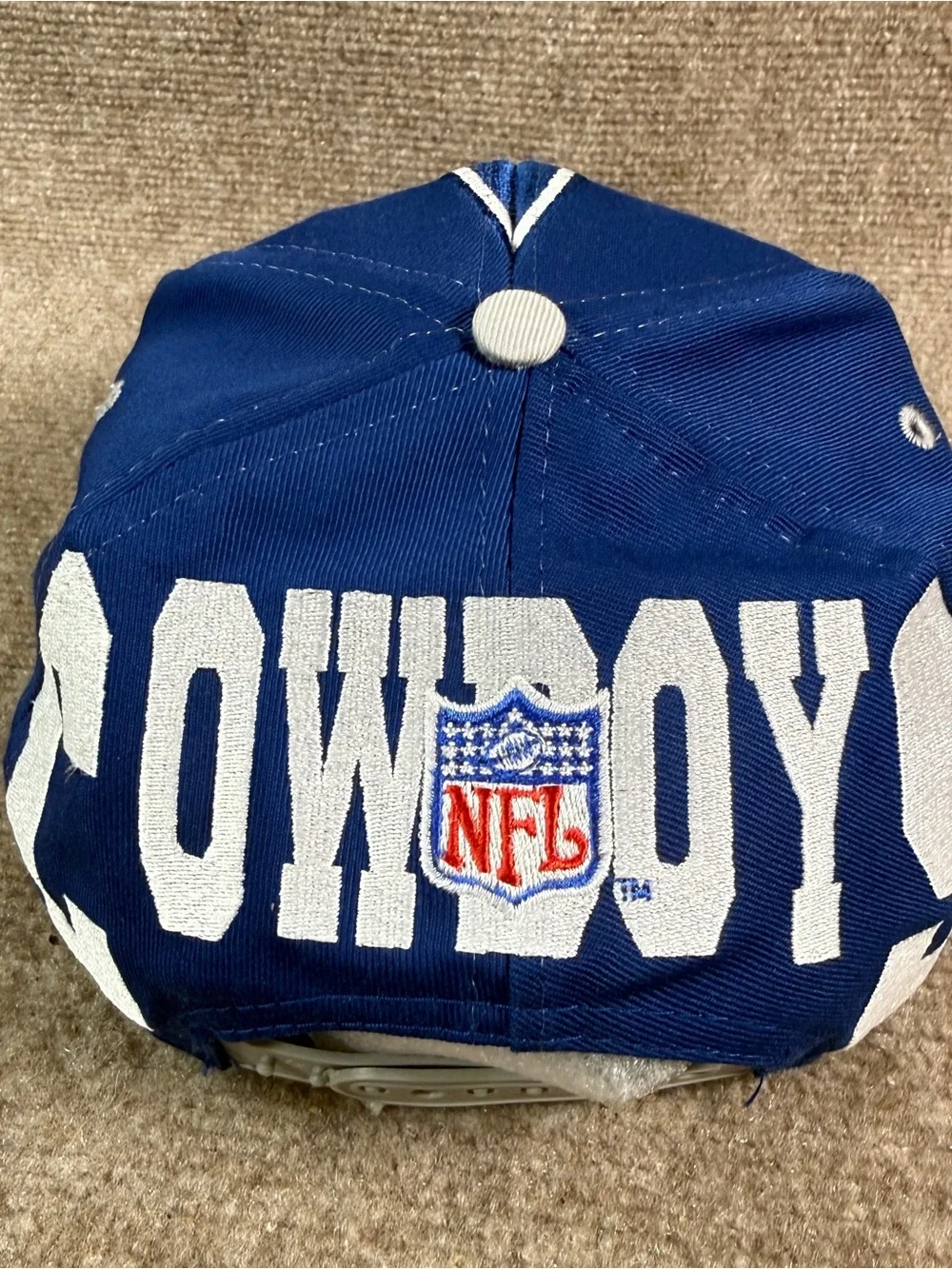 90’s Dallas Cowboys Hat Logo Athletic Snapback AOP NFL Pro Line Vintage Taiwan